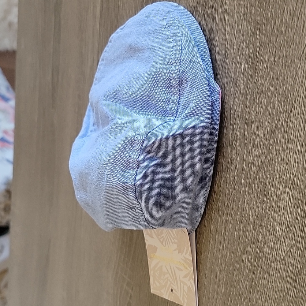 NWT Kids Tommy Bahama Drivers Cap Chambrey Blue 9M